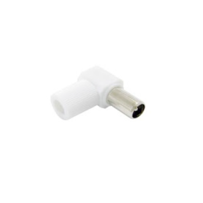 Conector codo macho TV 9.52...