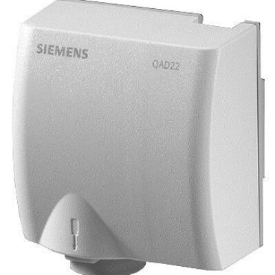 QAD22 – Sonda pasiva de temperatura de contacto por abrazadera, con sensor LG-N1000, rango -30…+130 °C, IP42.