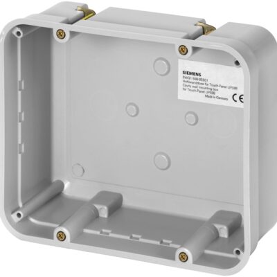 UP 588E01 – Caja de empotrar para instalar los paneles táctiles UP 588/12 ó UP 588/22.