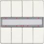 UP 287/14 - Pulsador cuádruple KNX UP 287/14 gama Delta i-system, blanco titán. LED para Status por tecla y sensor Tª integrado.