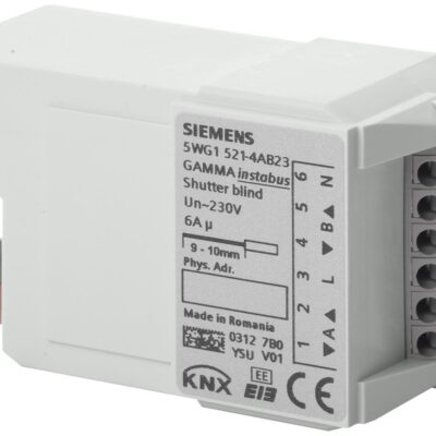 RL 521/23 – Actuador de persiana KNX, 2 x AC 230 V, 6 A.