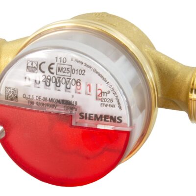 WFW30.E130  – Contador de agua caliente, longitud 130mm, Q=4 m3/h, G1″, con módulos de comunicación M-bus y vía radio opcionales.
