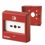 KFDM225RG - KIT Pulsador manual FDM225-RG con placa de vidrio (no re-armable). IP44. Montaje visto.
