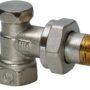 AEN10 - Detentor de radiador en ángulo, PN10, DN10, 3/8', kvs 0..1,8 m³/h.