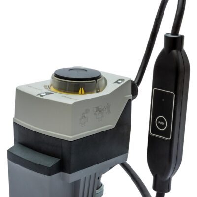 SAT61.51/MO – Actuador eléctrico 300N, carrera 5,5 mm, alimentación 24 VCA/CC. IP54, posicionamiento 15s. abrir 8 cerrar. Con muelle. Tª del medio 1… 150°C. Control Modbus.