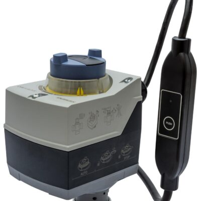 SAT61.008/MO – Actuador eléctrico 300N, carrera 5,5 mm, alimentación 24 VCA/CC. IP54, posicionamiento 8s. Sin muelle. Tª del medio 1… 150°C. Control Modbus.