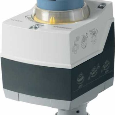 SAT61.008 – Actuador eléctrico 300N, carrera 5,5 mm, control proporcional, alimentación 24 VCA/CC. IP54, posicionamiento 8s. Sin muelle. Tª del medio 1… 150°C.