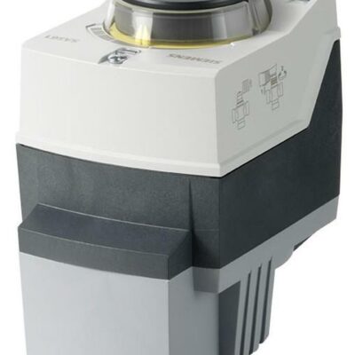 SAS61.53 – Actuador eléctrico 400N, carrera 5,5 mm, control proporcional, alimentación 24 VCA/CC. IP54, posicionamiento 30s. abrir 14 cerrar. Con muelle. Tª del medio 1… 130°C.