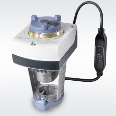 SAX61.03/MO – Actuador eléctrico 800 N, 20 mm de carrera, control Modbus, sin muelle de retorno, alimentación 24 VCA/CC, IP54, 30s. Aprobado UL.
