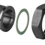 ALG322 - Racor 1 1/4" (2 unidades). Fundición maleable pavonada.