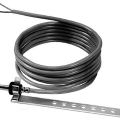 ARG22.2 – Barra de aluminio para la fijación de sondas de cable QAP (barra de aluminio taladrada, soporte y arandela de caucho).