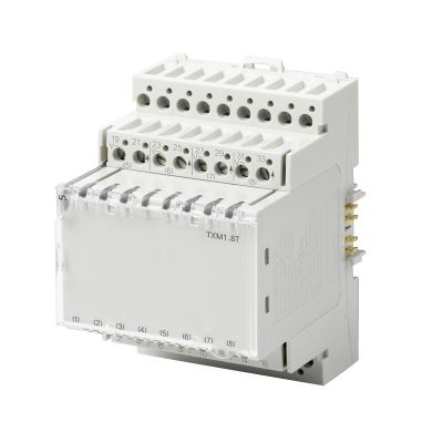 TXM1.8T – Módulo TX-I/O de 8 salidas triac (24 VAC) configurables individualmente.