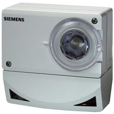 TRG2 – Termostato ambiente para uso industrial, con rango de consigna de -5..50 ªC y diferencial de 0,7..6 K.