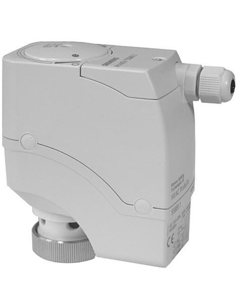 SSB31.1 - Actuador eléctrico micro integrado, para válvulas de unidades terminales V.P45.10-V.P45.20, carrera 5,5. IP42/200N.