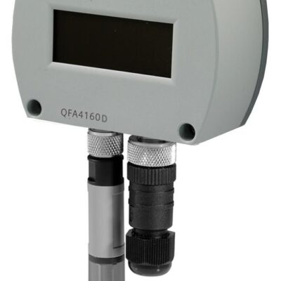 QFA4160D – Sonda de precisión combinada (Hr+T) para ambiente, ambas señales activas 0…10 VCC, con certificado de calibración.