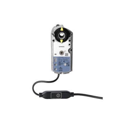 GMA161.1E/MO – Actuador rotativo para compuertas de aire 7 Nm (1,5 m2), con muelle de retorno, mando manual, alimentación 24 VCA/CC, comunicación Modbus RTU.