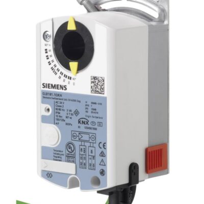 GLB181.1E/BA – Controlador compacto / actuador para la gestión VAV, 10 Nm (hasta 1,5 m²) con sonda incorporada de alta precisión (300 Pa), comunicación BACnet MS/TP.