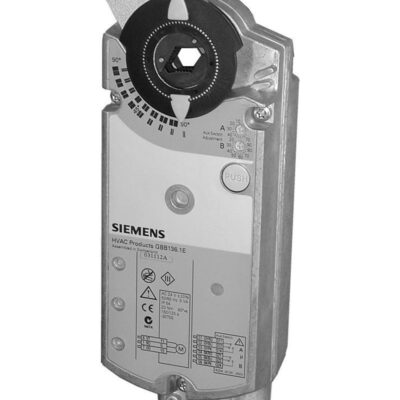 GIB336.1E – Actuador rotativo para compuerta de aire 35 Nm, sin muelle de retorno, mando manual, IP54, 3-puntos, alimentación 230 VCA, 2 contactos auxiliares..