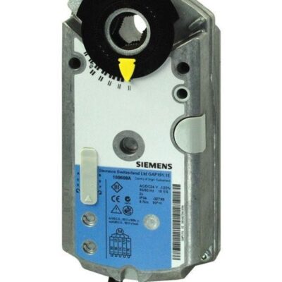 GAP196.1E – Actuador rotativo super rápido (2s), 6 Nm, mando manual, proporcional 0/2…10 VCC / 0(4)… 20 mA, alimentación 24 VCA/CC, con contactos auxiliares.