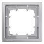 5TG13211 - Marco simple DELTA style color Platino metálico (similar a RAL 9007). Plástico. 82 x 82 mm.