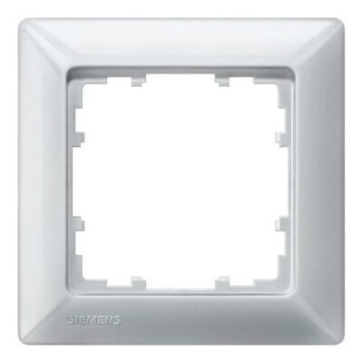 5TG1111-1 – Marco simple DELTA miro color Aluminio metálico (similar a RAL 9006). Plástico. 90 x 90 mm.