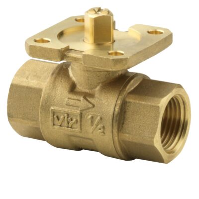 VAI61.15-0.63 – Válvula bola 2 vías isoporcentual para uso en circuito cerrado. Tª del medio -10…+120 ºC, PN40, rosca interna, DN15 Kvs = 0,63 m³/h.