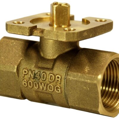 VAI61.20-6.3 – Válvula bola 2 vías isoporcentual para uso en circuito cerrado. Tª del medio -10…+120 ºC, PN40, rosca interna, DN20, Kvs = 6,3 m³/h.