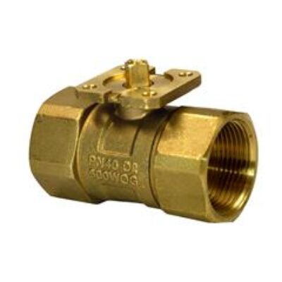 VAI61.40-16 – Válvula bola 2 vías isoporcentual para uso en circuito cerrado. Tª del medio -10…+120 ºC, PN40, rosca interna, DN40 Kvs = 16 m³/h.