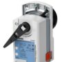 GLB161.9E/MO - Actuador válvula de bola hasta DN50, 10 Nm, sin muelle de retorno, IP54, control proporcional, alimentación 24 VCA/CC, comunicación Modbus.