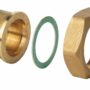 ALG143 - Racor 1/2" válvula G3/4" (3 unidades) latón.