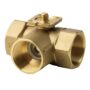 VBI61.20-6.3 - Válvula bola 3 vías isoporcentual para uso en circuito cerrado. Tª del medio -10…+120 ºC, PN40, rosca interna, DN20, Kvs = 6,3 m³/h.