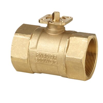 VAI60.50-96 – Válvula bola 2 vías T/N para uso en circuito cerrado. Tª del medio -10…+120 ºC, PN40, rosca interna, DN50 Kv= 96 m³/h.