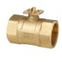 VAI60.50-96 - Válvula bola 2 vías T/N para uso en circuito cerrado. Tª del medio -10…+120 ºC, PN40, rosca interna, DN50 Kv= 96 m³/h.