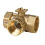 VBI60.50-73T - Válvula bola 3 vías Change over, forma de T, para uso en circuito cerrado. Tª del medio -10…+120 ºC, PN40, rosca interna, DN50 Kvs = 73 m³/h.