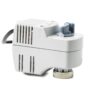 SFP71/18 - Actuador eléctrico 135N, carrera 2,5 mm, control On/Off, alimentación 24 VCA/CC, IP30, posicionamiento 10 s, cable 1,8m, Tª del medio 1... 110°C, con muelle.
