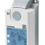 GDB331.2E - Actuador lineal de compuerta de aire de 125 N, sin muelle de retorno, mando manual, con placa base de acero, cable de 0,9 m, IP54, control 3 puntos, alimentación 230 VCA.