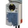 GLB146.1E - Actuador rotativo para compuerta de aire 10 Nm, sin muelle de retorno, mando manual, 2 - 3 puntos, alimentación 24 VCA/CC, con finales de carrera.