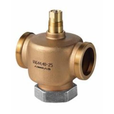 VVG44.40-25 – Válvula de 2-vías, cuerpo de bronce RG5, rosca G 2 1/4B según ISO 228/1. Tª del medio +1…+120 °C. Carrera 5,5 mm. PN16 – DN40, Kvs 25 m³/h.