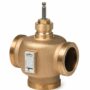 VXG41.32 - Válvula de 3-vías, cuerpo de bronce RG5, rosca G 2B según ISO 228/1. Temperatura del medio -25…+150 °C. Carrera 20mmm. PN16 - DN32, Kvs 16 m³/h.