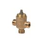 VXP47.10-0.63 - Válvula de 3 vías con cuerpo de bronce RG5 para unidades terminales, PN16, DN10, Kvs 0,63 m3/h.