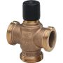 VXP45.25-6.3 - Válvula de 3 vías con cuerpo de bronce RG5 para unidades terminales, PN16, DN25, Kvs 6,3 m3/h.