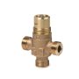 VXP45.10-1 - Válvula de 3 vías con cuerpo de bronce RG5 para unidades terminales, PN16, DN10, Kvs 1 m3/h.