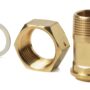 WFZ.R2-1 - Kit de montaje, incluye 2 racores G1" x R3/4" con juntas.
