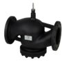 VVF53.200-450K - Válvula asiento 2 vías isoporcentual, embridada, 40 mm recorrido, circuito abierto y cerrado, Tª del medio -5…220 °C, PN16, DN200, Kvs 450 m³/h, presión compensada (K).