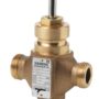 VXG41.15 - Válvula de 3-vías, cuerpo de bronce RG5, rosca G 1B según ISO 228/1. Temperatura del medio -25…+150 °C. Carrera 20mmm. PN16 - DN15, Kvs 4 m³/h.