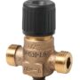 VVP45.10-1.6 - Válvula de 2-vías con cuerpo de bronce RG5 para unidades terminales, conexiones roscadas G1/2B, Tª del medio 1..110 ºC, carrera 5,5 mm, PN16, DN10, Kvs 1,6 m³/h.