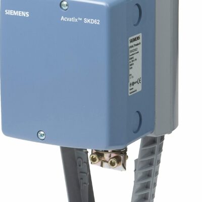 SKD62UA – Actuador electro-hidráulico 1000N carrera 20 mm, control modulante con muelle de retorno, 24 VCA, IP54, posicionamiento 30s abrir 15s cerrar, Tª del medio-25..150 °C.
