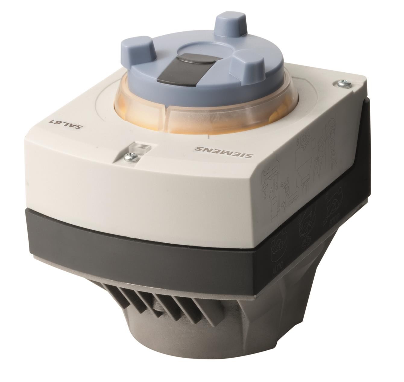 actuador rotativo electromotorizado SAL61.00T10, SAL61.00T10 - Actuador rotativo electro motorizado para válvulas de sector o de mariposa.