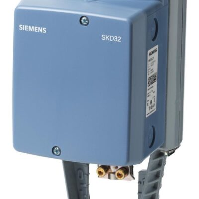 SKD32.50 – Actuador electro-hidráulico 1000N carrera de 20 mm, control 3-puntos sin muelle de retorno, 230 VCA, IP54, posicionamiento 120, Tª del medio -25-150 °C.