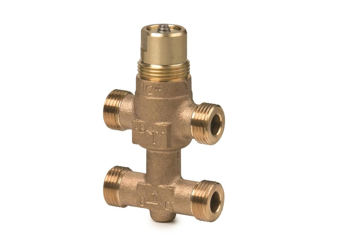 VMP45.10-0.25 - Válvula mezcladora de 3-vías con cuerpo de bronce RG5 para unidades terminales.